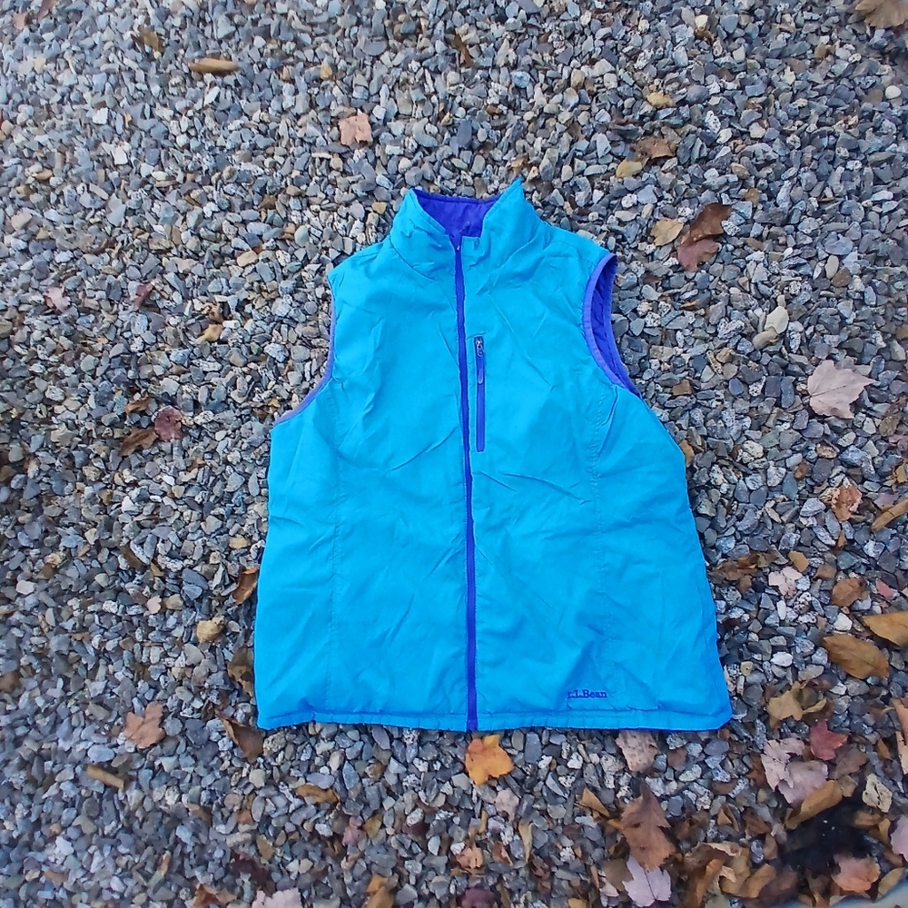 Women's L.L.Bean reversible lightweight vest Sz XL
